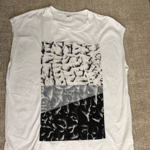 Cool helmet lang tee / tank